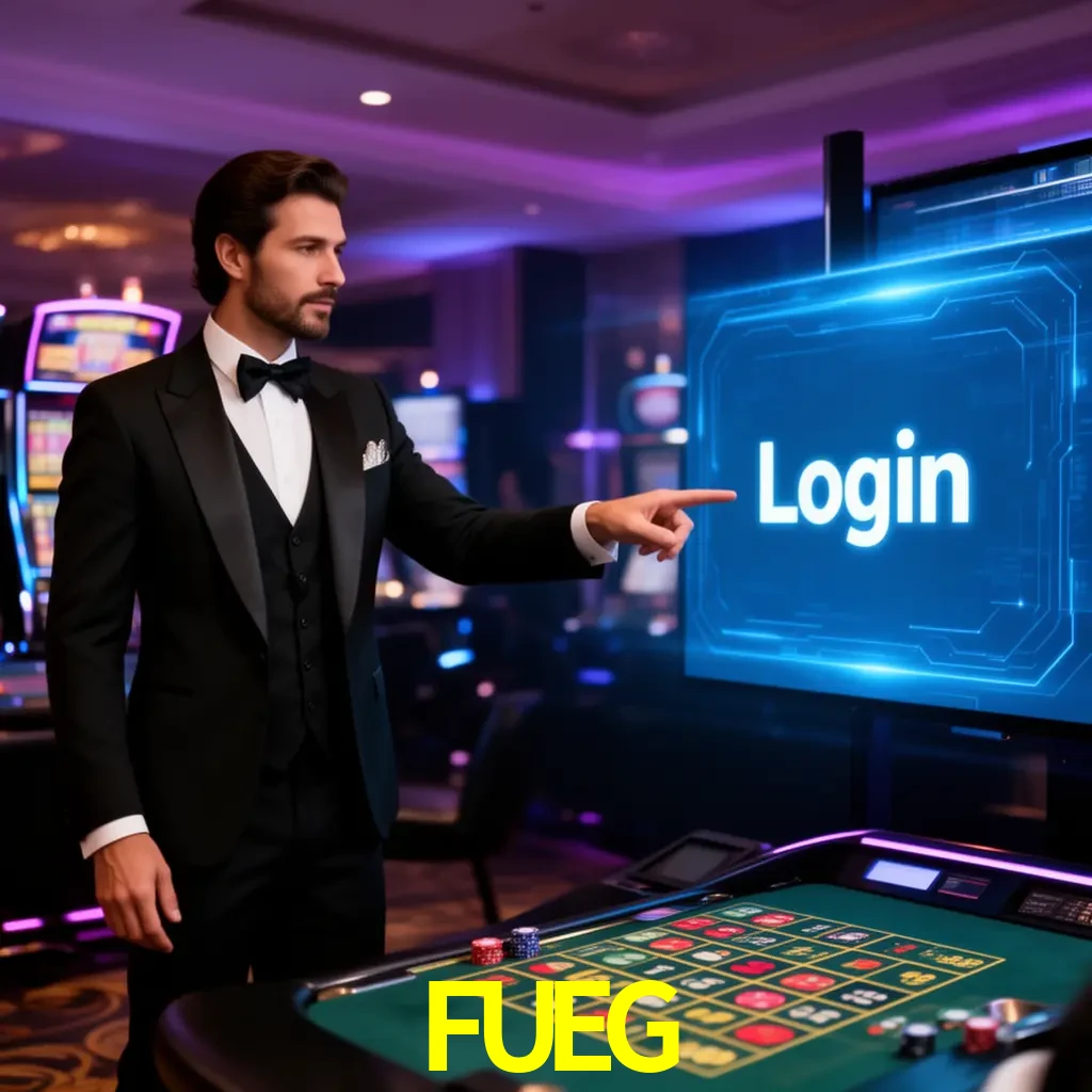 FUEG Login - OTP, cuenta y soporte Pantalla FUEG Login con OTP, contraseña, cuenta segura y soporte móvil